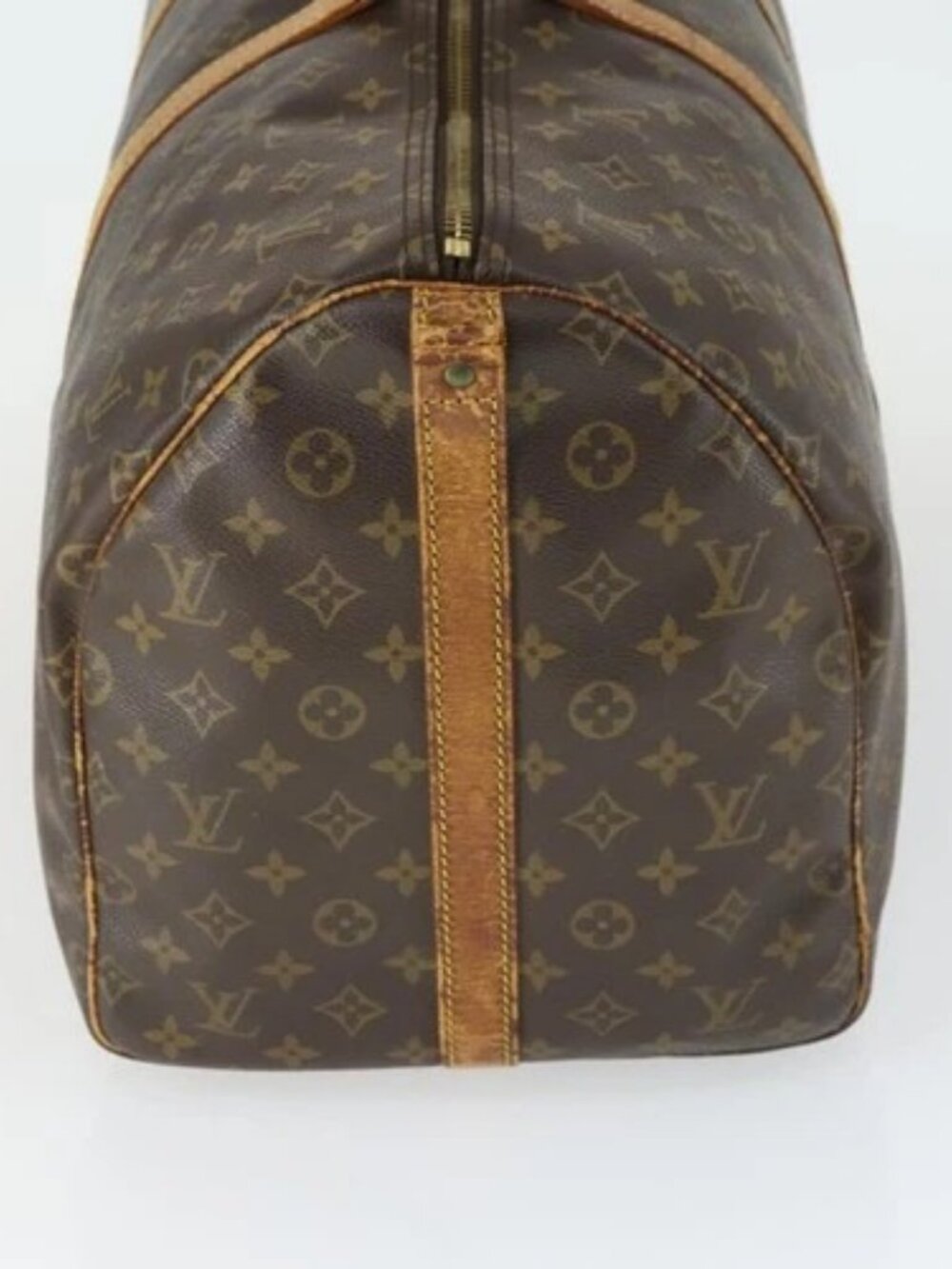 LOUIS VUITTON Monogram Keepall Bandouliere 55 Boston Bag M41414 LV Auth 170219 - Picture 4 of 15